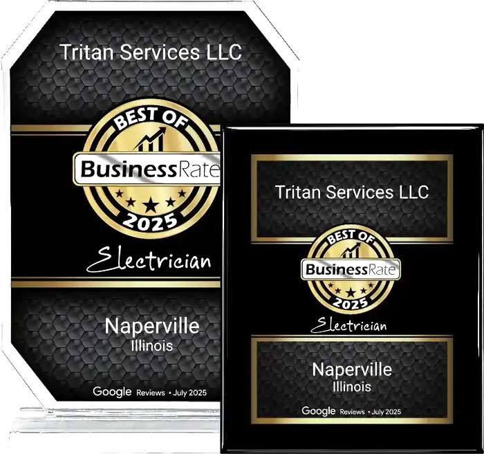 Best Electrician Naperville Illinois award for Tritan Services LLC