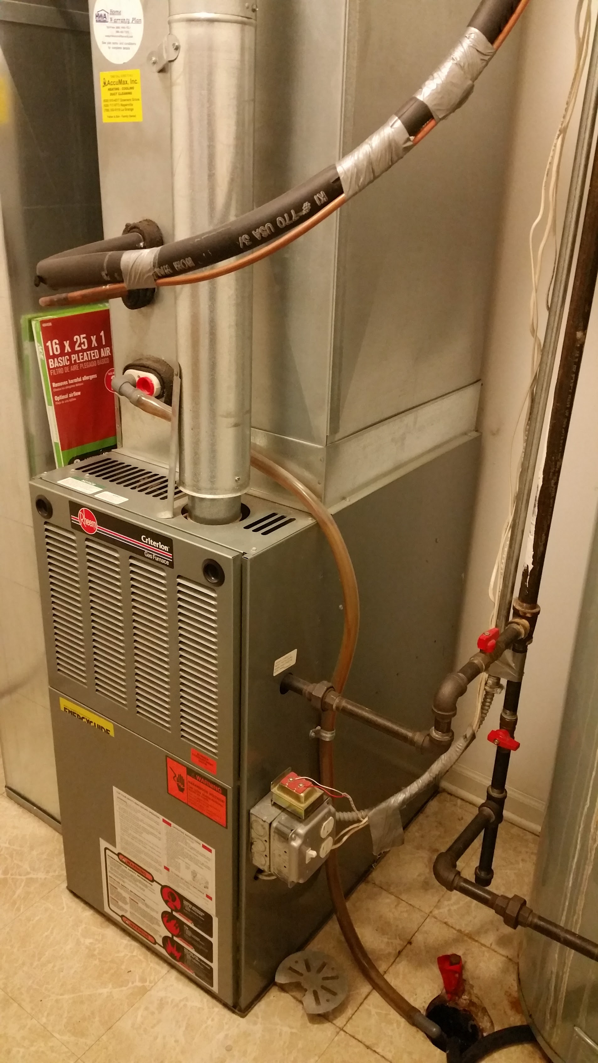 Tankless water heater installed by Tritan in a customer home